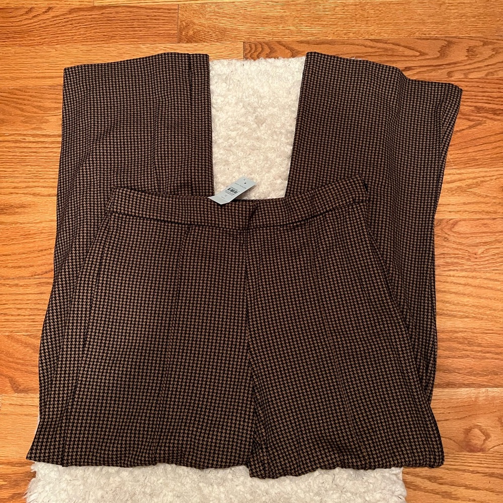 EUC Ann Taylor herringbone plaid trouser pants